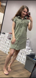Sleeveless Denim Style Dress