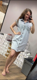 Sleeveless Denim Style Dress