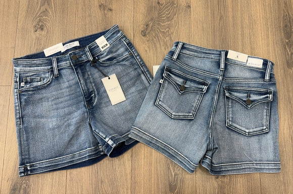 JB Mid Rise Contrast Shorts