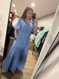 Short Sleeve Midi Dress