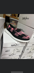 Pink Plaid Shoes