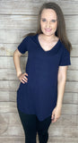 Plain Vneck Tee