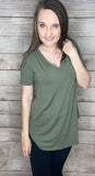 Plain Vneck Tee