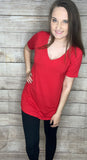 Plain Vneck Tee