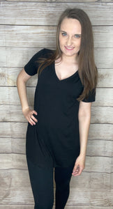 Plain Vneck Tee