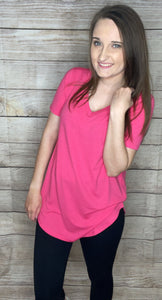 Plain Vneck Tee- Plus