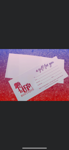 Fire It Up Boutique Gift Certificate