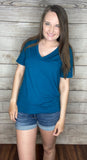 Plain Vneck Tee
