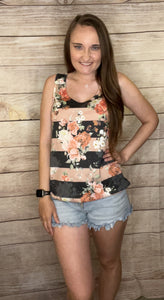 Pink Floral Tank