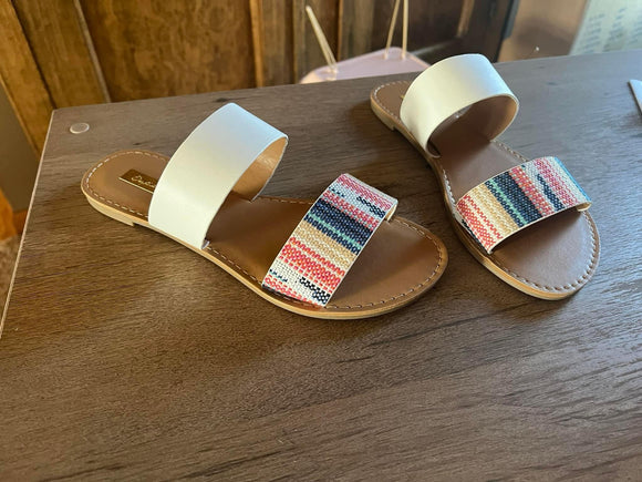 Pink/Blue Sandals